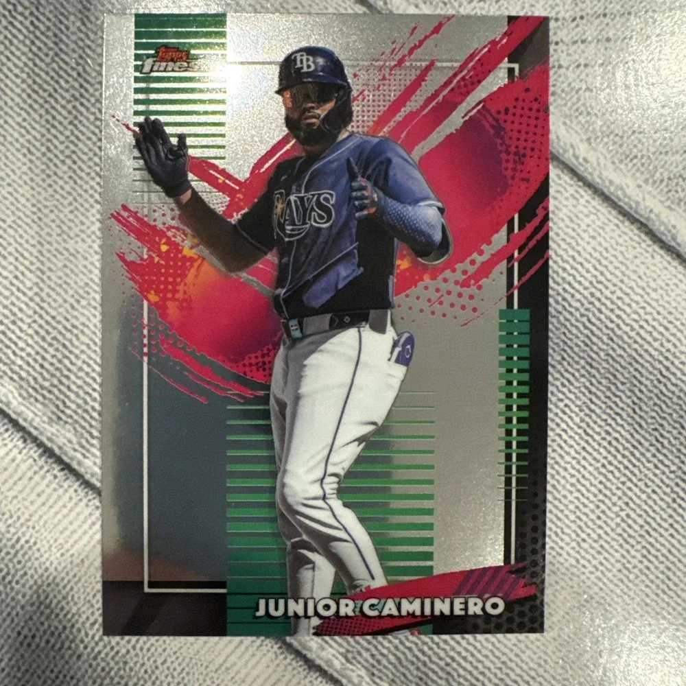 Topps Finest 2026 Junior Caminero Tampa Bay Rays Rare #279 MLB Card